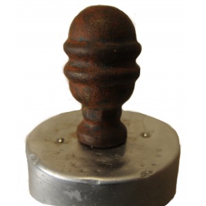 Vintage Acorn With Brushed Metal Neckcap
